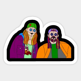 Jay and Silent Bob Ragdolls Sticker